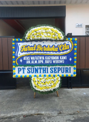 Papan Bunga Duka di Baleharjo